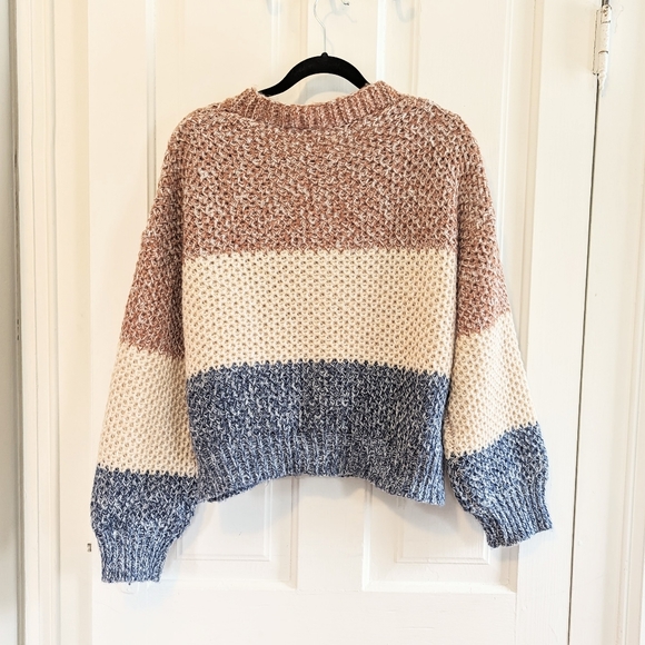 AndTheWhy Color Block Cardigan M/L - Picture 3 of 4